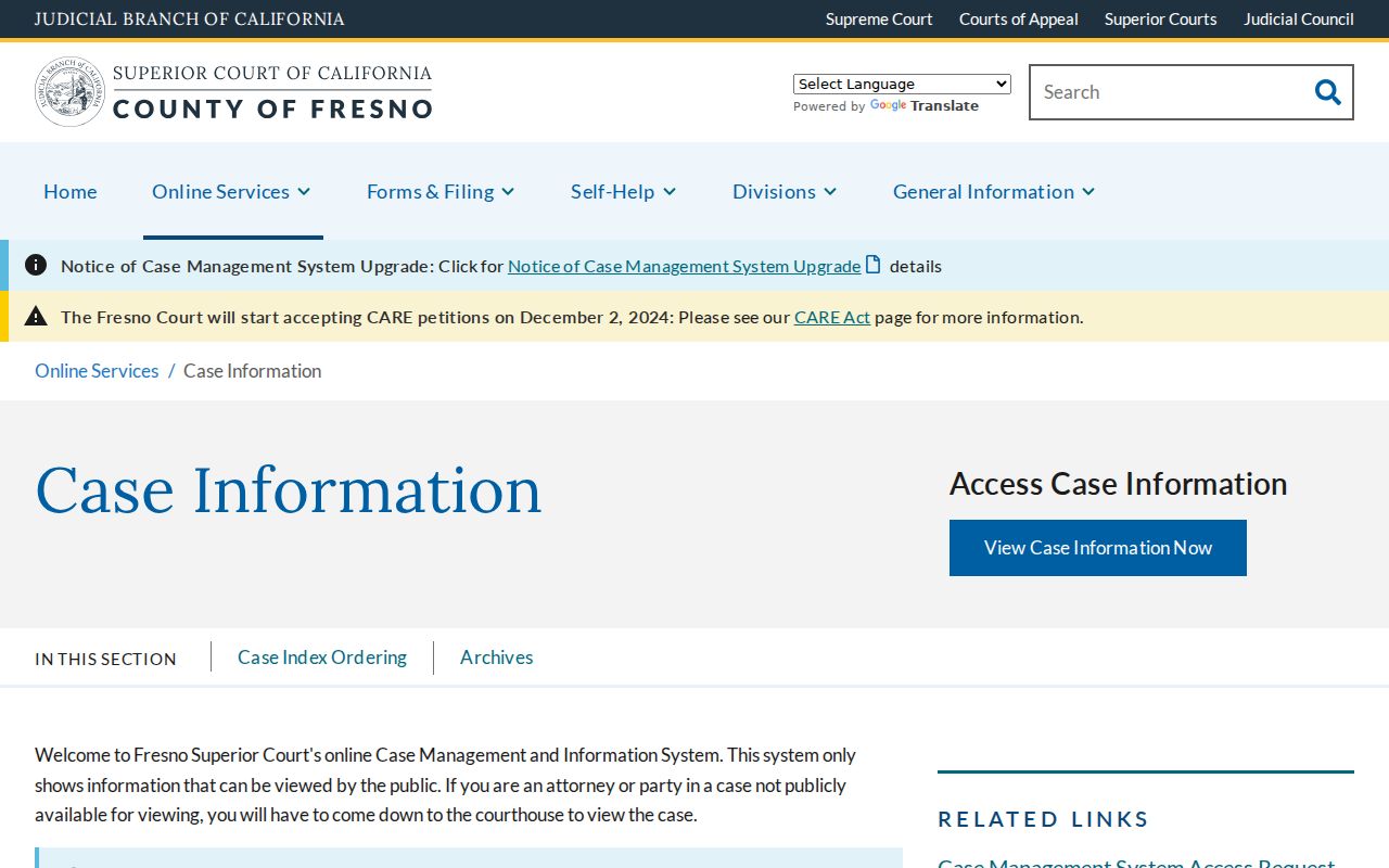 Sanger residents directory and Fresno Superior Court case information